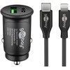 Goobay Dviejų USB greitojo įkrovimo automobilinis rinkinys Lightning (27 W)
