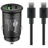 Goobay Dvigubas USB greitojo įkrovimo rinkinys automobilyje USB-C™ (27 W)