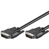 Goobay DVI-D Full HD kabelis Dual Link, nikeliuotas, 1,8 m, 1,8 m, DVI-D, DVI-D, vyriškas, vyriškas, juodas