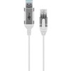 Goobay 74383, USB 3.0 A tipo, RJ45, 10 m, baltas