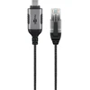 Goobay 74404, USB 3.1 A tipo, RJ45, 3 m, juodas, sidabrinis