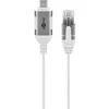 Goobay 74386, USB 3.1 A tipo, RJ45, 1,5 m, baltas
