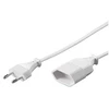 Goobay Ilginamasis laidas su Europlug kištuku, 2 m, balta, 2 m, maitinimo kištuko tipas C, maitinimo kištuko tipas C, H03VVH2-F, 250 V