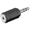 Goobay Ausinių adapteris, AUX lizdas, 3,5 mm kištukas į 2,5 mm kištuką, ABS, juodas, 3,5 mm, 2,5 mm, juodas