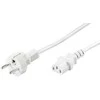 Goobay F tipas, CEE 7/7 - C13 maitinimo laidas, 2 m, baltas