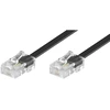 Goobay ISDN modulinis kabelis, 6 m, RJ-45, RJ-45, juodas, vyriškas, vyriškas