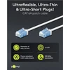 Goobay Itin lankstus CAT 6A kabelis, plonas, U/UTP, baltas - Laido ilgis 0,25 m