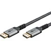Goobay 65269, 2 m, DisplayPort, HDMI, Kištukas, Kištukas, Pilkas