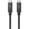 Kabelis USB Goobay USB-C - USB-C 1 m Juodas (49254)