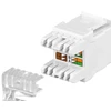 Goobay Gogobay 95738 Keystone modulis RJ45 CAT 5e, UTP, 100 MHz, baltas
