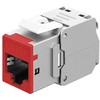 Maršrutizatorius Goobay Modulis Keystone RJ45 CAT 6A, STP, Slim, raudona - Wersja kolorystyczna raudona