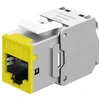 Goobay Keystone modulis RJ45 CAT 6A, STP, Slim, geltona - Spalvos variantas geltona