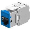 Goobay Keystone-modul RJ45 CAT 6A, STP, Slim mėlyna - Wersja kolorystyczna mėlyna