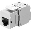 Goobay Keystone-modul RJ45 CAT 6A, STP, Slim balta - Wersja kolorystyczna balta