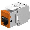 Goobay Modulis Keystone RJ45 CAT 6A, STP, Slim, oranžinė - Wersja kolorystyczna oranžinė