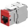Goobay Keystone modulis RJ45 CAT 6A, STP, plonas, raudonas – raudonos spalvos variantas