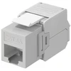 Goobay CAT 6A Keystone RJ45 lizdas, UTP, 500 MHz – šviesiai pilkos spalvos versija