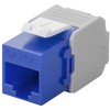 Goobay CAT 6A Keystone Jack RJ45, UTP, 500 MHz – mėlynos spalvos versija