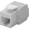 Goobay CAT 6A Keystone RJ45 lizdas, UTP, 500 MHz – šviesiai pilkos spalvos versija