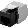 Goobay Keystone modulis RJ45 CAT 6A, UTP, plokščias, juodas, RJ-45, LSA, moteriškas, 22/26