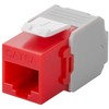 „Goobay CAT 6A Keystone RJ45“ išvestis, UTP, 500 MHz – raudonos spalvos versija