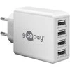 „Goobay 44962“ 30 W USB-A daugiaportinis įkroviklis, baltas