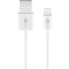 Goobay „Lightning“ USB įkrovimo ir sinchronizavimo laidas, 3 m, 3 m, „Lightning“, USB A, kištukas, kištukas, baltas