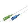 „Goobay“ šviesolaidinis kabelis (FTTH), vienmodis (OS2) baltas, baltas (paprastas), 15 m – laido ilgis 15 m