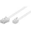 Goobay Modulinis telefono kabelis, 3 m, RJ-45, RJ-11/RJ-14, baltas, vyriškas, vyriškas