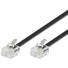 Goobay Modulinis telefono kabelis 50318 11/RJ14 vyr. (6P4C), RJ11/RJ14 vyr. (6P4C), 6 m, Juodas