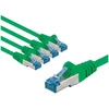 Goobay Tinklo kabelis CAT 6A, S/FTP (PiMF), 1 m, žalias, rinkinys iš 5 vnt.
