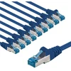 Goobay Tinklo kabelis CAT 6A, S/FTP (PiMF), 5 m, mėlynas, rinkinys iš 10 vnt.