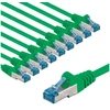 Goobay Tinklo kabelis CAT 6A, S/FTP (PiMF), 3 m, žalias, rinkinys iš 10 vnt.