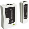 Goobay Tinklo kabelių testeris, RJ-11, RJ-12, RJ-45, Trumpojo jungimo testavimas, LED, Balta, 105 mm, 29 mm