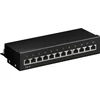Goobay Tinklo įrenginiai, RJ-45, Cat6, S/UTP (STP), 22/26, Juoda, Metalas