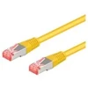 Goobay RJ45 tinklo kabelis S/FTP Cat6a 1,00 m geltonas