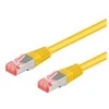 Goobay RJ45 tinklo kabelis S/FTP Cat6a 1,00 m geltonas