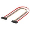 Goobay PC SATA duomenų ir maitinimo prailginimo kabelis, 0,5 m, 0,5 m, SATA III, SATA 7 kontaktų + 15 kontaktų, SATA 7 kontaktų + 15 kontaktų, vyriškas/moteriškas, juoda, oranžinė, raudona, geltona