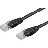 Goobay LAN Patchcord kabelis CAT 6 U/UTP Juodas 1,5 m