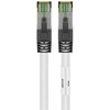 Goobay RJ45 (CAT 6A, 500 MHz) jungiamasis kabelis su CAT 8.1 S/FTP žaliu kabeliu, baltas, 10 m, 10 m, Cat8.1, S/FTP (S-STP), RJ-45, RJ-45, baltas