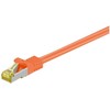 Goobay Wentronic goobay - Komutacinis kabelis - RJ-45 (M) iki RJ-45 (M) - 10,0m - SFTP, PiMF -Cat.7 neapdorotas kabelis - Be halogenų, formos - Oranžinis (91642)