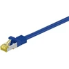 Goobay RJ45 tinklo kabelis CAT 6A S/FTP (PiMF), 500 MHz, su CAT 7 neapdorotu kabeliu, mėlynas, 10m, 10 m, Cat7, S/FTP (S-STP), RJ-45, RJ-45, Mėlynas