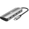 Goobay Plonas 4 prievadų USB šakotuvas, USB-C™ į USB-C™, 10 Gbps