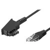 Goobay goobay TAE Anschlusskabel DSL / VDSL, Kabelis Juodas, 10 Metrų - 51235