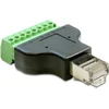 Goobay 76736, 8 kontaktų gnybtų blokas, RJ-45 (8P8C), juodas