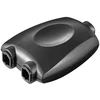 Goobay Toslink 1-to-2 digital/audio splitter, juodas, juodas - Toslink female > 2 Toslink female