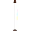 Goobay Belaidė LED grindų lempa, dydis XL, 122 cm, RGBW, vario spalvos