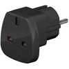 Goobay kelioninis adapteris iš JK į ES, juodas, F tipas, G tipas (JK), tiesus, tiesus, 250 V, 13 A