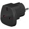 Goobay kelioninis adapteris iš JK į ES, juodas, F tipas, G tipas (JK), tiesus, tiesus, 250 V, 13 A