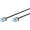 Goobay ypač elastingas CAT 6A kabelis krosinis, plonas, U/FTP, juodos spalvos - Kabelio ilgis 5 m